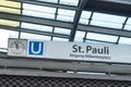 St. Pauli subway station, Hamburg, Germany Royalty Free Stock Photo