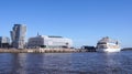 HAMBURG, GERMANY - MARCH 8th, 2014: The Unilever house is part of the hafencity at the bank of river Elbe
