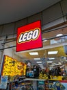 Hamburg, Germany - 03. November 2022: Entrance of a Lego brand toy store