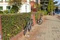 Hamburg, Germany - october 5, 2018: City streets of Germany. Residential buildings and house. Quiet calm streets of the city. Walk