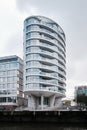 Oval shaped residential tower Oval Am Kaiserkai 10 in Hafencity