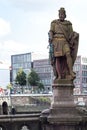 Statue Count Adolf III on Trostbrucke in Hamburg