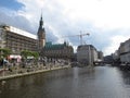 Hamburg. Germany. Panorama of the city. View of the city hall Royalty Free Stock Photo