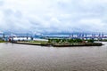 Hamburg Harbor on river Elbe, Germany