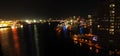Hamburg Harbour at Night - Elbe Panorama