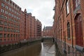 Speicherstadt. Port warehouse in Hamburg. Royalty Free Stock Photo