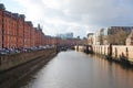 Speicherstadt. Port warehouse in Hamburg. Royalty Free Stock Photo