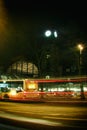 Hamburg Hauptbahnhof Tourismus Bus Sehenswuerdigkeit Nacht platz time exposure