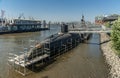 russian submarine anchored and open to the public in hamburg