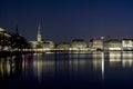 Hamburg at night