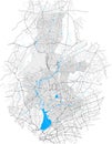 Hamburg-Nord, Hamburg, Deutschland high detail vector map