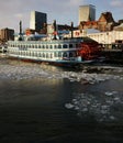 Hamburg Paddle Steamer Royalty Free Stock Photo