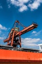 Hamburg port cargo crane