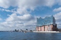 Hamburg port panorama Royalty Free Stock Photo