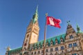 Hamburg rathaus, city hall - Germany Royalty Free Stock Photo