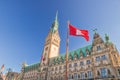 Hamburg rathaus, city hall - Germany Royalty Free Stock Photo