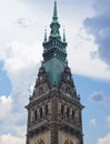 Hamburg Rathaus city hall Royalty Free Stock Photo