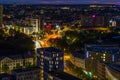 Hamburg seen from the St. Michael`s Church