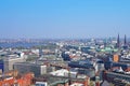 Hamburg skyline alster Royalty Free Stock Photo