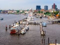 Hamburg skyline view hdr