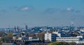 Hamburg skyline view from a roof