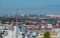 Hamburg skyline view from a roof