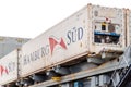 Hamburg Sud container Royalty Free Stock Photo