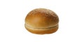 Hamburger bun isolated white background Royalty Free Stock Photo