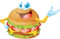 Hamburger cartoon Royalty Free Stock Photo