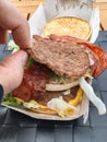 Hamburger does not look like advertised