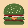 Hamburger Green fast food