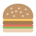 hamburger illustration Royalty Free Stock Photo