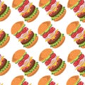 Hamburger Ingredients pattern