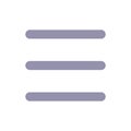 Hamburger like menu flat color ui icon Royalty Free Stock Photo