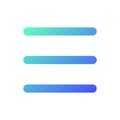 Hamburger like menu pixel perfect gradient linear ui icon Royalty Free Stock Photo