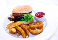 Hamburger meal Royalty Free Stock Photo