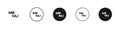 Hamburger menu buttons vector icon set. Web or mobile app navigation interface signs. Website or application creative UI design Royalty Free Stock Photo