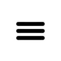 Hamburger Menu Icon, Navigation and User Interface Symbol, Web Design, vector design Generative AI Royalty Free Stock Photo