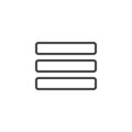 Hamburger Menu line icon