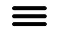 Hamburger Menu Navigation Icon, User Interface Element, vector design Generative AI Royalty Free Stock Photo