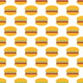 Hamburger pattern seamless