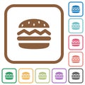 Hamburger simple icons