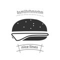 Hamburger simple icon. hamburger isolated icon