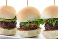 Hamburger sliders Royalty Free Stock Photo