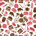 Hamburger theme modern simple icons seamless color pattern eps10