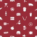 Hamburger theme modern simple icons seamless pattern eps10