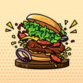 HAMBURGER VECTORS ILLUSTRATION DESIGN