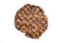 Hamburgers steak isolated on the white background with clipping path.