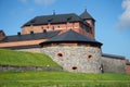 Hame Castle close-up on a sunny June day. Hameenlinna, Finland