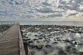 Walkway around Hamelin Pool Marine Nature Reserve. Gascoyne region. Western Australia Royalty Free Stock Photo